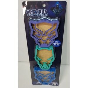 Marvel Wakanda Forever 3Pk Silicone Great for Pancakes & Eggs Breakfast Molds